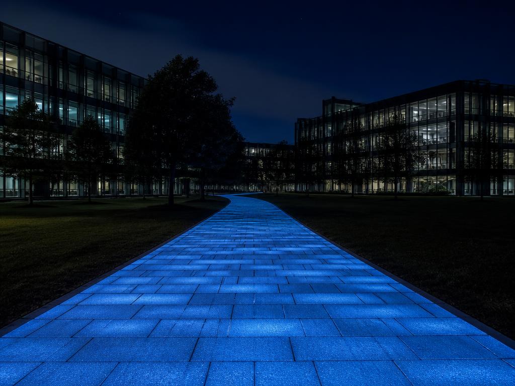 Campuses & Tourism at night with LUMIVERSE applied