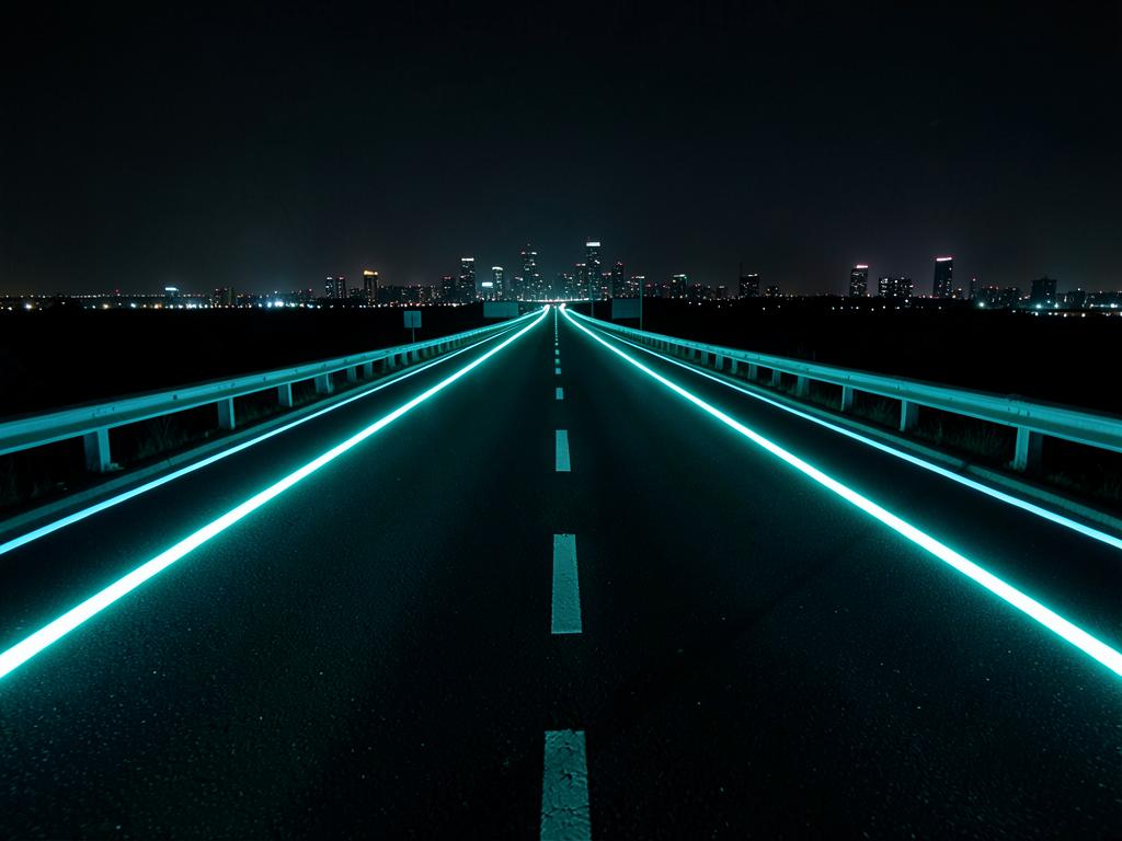 Highways & Main Roads at night with LUMIVERSE applied