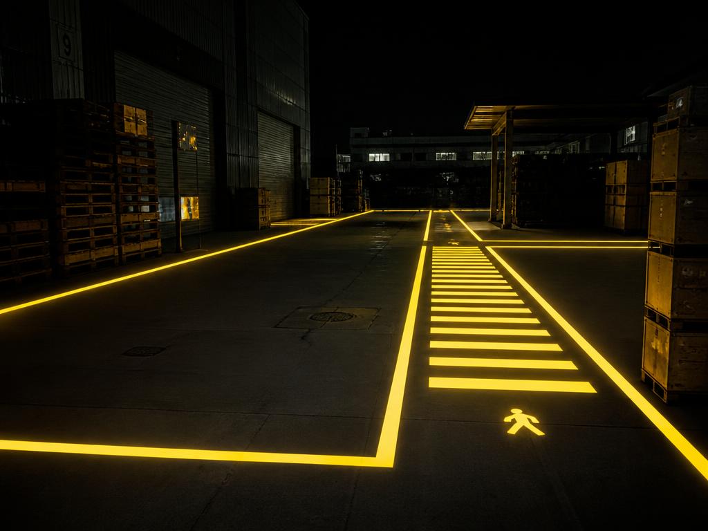 Industrial Zones at night with LUMIVERSE applied